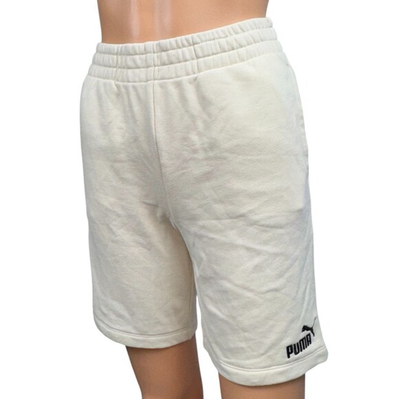 Puma 2 Piece Girls Medium 10/12 Tan Pull Over Sweatshirt & Jogging Shorts New - Picture 5 of 10